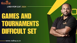 Games & Tournaments - Difficult Set I LR & DI Preparation for CAT || CAT exam Preparation 2022