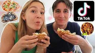 WIR TESTEN DIE GEHYPTESTEN TIKTOK FOOD TRENDS🤯🍝