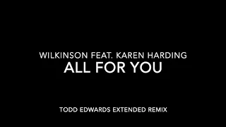 Wilkinson feat. Karen Harding - All For You (Todd Edwards Extended Remix)