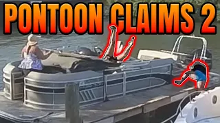 Pontoon Claims TWO - OVERBOARD and Upside Down! 🤣- E71