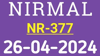 KERALA LOTTERY NIRMAL NR-377 RESULT 26.04.2024