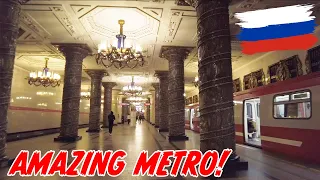 Most Beautiful Metro Station in SAINT PETERSBURG, RUSSIA