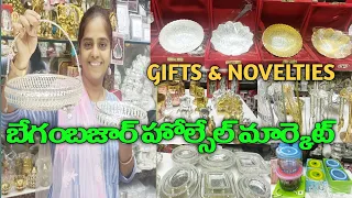 wholesale gifts and novelties#pure German silver gift articles# Begum bazar wholesale market