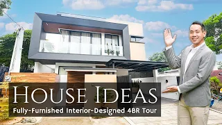 House IDEA Tour 04 • "This #HOUSE is DESIGN GOALS!"• Inside a Fully-Furnished 4BR QC Home