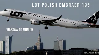 LOT Airlines| WAW to MUC| Embraer 195