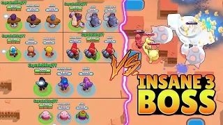 TRIPLE SAME BRAWLER VS INSANE 3 BOSS :: Trolling Boss | Brawl Stars Funny Gameplay