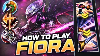 HOW TO PLAY FIORA & CARRY | Build & Runes | Season 12 Fiora guide | League of Legends