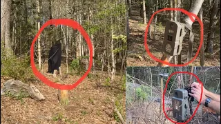 Trail Cams Nailed It! Hidden CCTV Security Cameras Captured It All! Warning! Graphic Images!