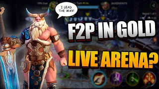 CAN A 100% F2P PLAYER REACH THE GOLD TIER IN LIVE ARENA? | Raid Shadow Legends