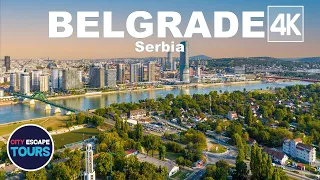 Belgrade, Serbia - Amazing City, Aerial tour [4K]