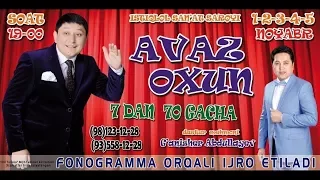 Avaz Oxun - 2017-yilgi konsert dasturi