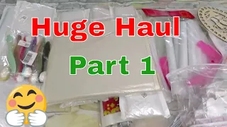 DIYCHOOSE HUGE Unboxing Haul Part 1 Cross Stitch And Accessories