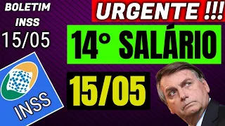 ✔URGENTE SAIU! 14° SALÁRIO INSS + COMUNICADO DO BANCO