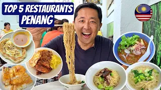 5 AMAZING LOCAL FOOD PLACES in Penang 🇲🇾 DON'T Miss These in George Town Malaysia!