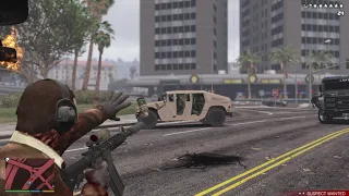 GTA 5 - Triad Rampage In Ammunation + Six Star Escape