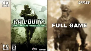 Call of Duty 4: Modern Warfare - Full Game Walkthrough (PC 4K 60FPS)