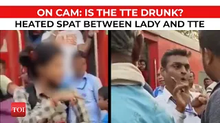 Watch: Fight breaks out between a female passenger and ticket checker in Karnataka