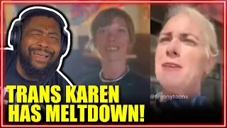 TRANS KAREN loses it at COFFEE SHOP over NOTHING