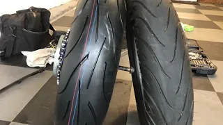 160-60-17 tire mounted on stock rear Yamaha YZF R3 rim. Changed from a 140-70-70.