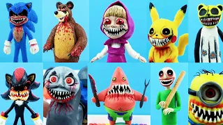 ALL My Realistic SCARY MONSTERS EXE with clay ➤ Sculpture timelapse