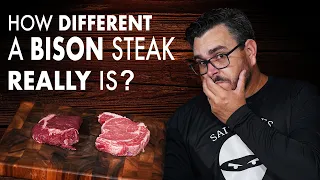 How DIFFERENT is a BISON RIBEYE from a BEEF STEAK | Salty Tales