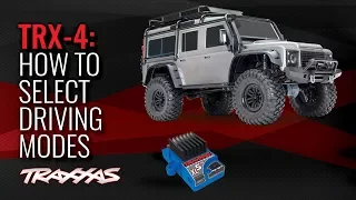 How to Select Driving Modes | Traxxas TRX-4