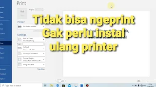 Solisi mengatasi printer tidak terbaca dilaptop/komputer.Padahal printer sudah di install