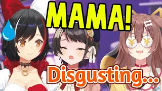 Korone is Absolutely Disgusted When Subaru Calls Mio "MAMA" [Hololive/SMOK]
