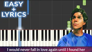 Stephen Sanchez - Until I Found You EASY Piano Tutorial + Lyrics