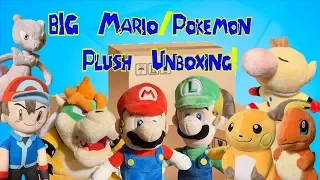 REALLY BIG MARIO/POKEMON PLUSH UNBOXING!