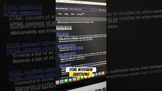 HTML Interview Questions -Frontend  #developers #development #interview #javascript #shorts  #react