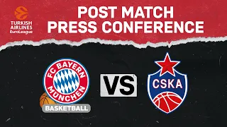 FCBB - CSKA Moscow 81:89 | Postmatch Press Conference | Season 20/21