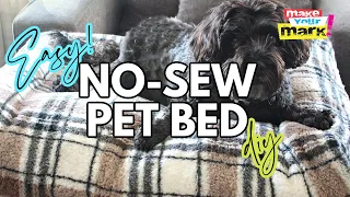 Easy NO-SEW Pet Bed DIY