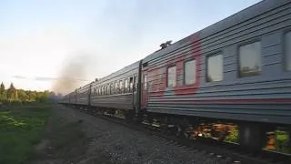 2ТЭ10УТК с поездом Сыктывкар-Усинск