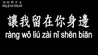 【唱歌學中文】►陳奕迅 –讓我留在你身邊◀ ►chén yì xùn -ràng wǒ liú zài nǐ shēn biān◀『時間向前走 一定只有路口沒有盡頭』【動態歌詞中文、拼音Lyrics】