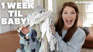 1 WEEK TIL BABY! Massive Baby Boy Clothing Haul! | Vlognest