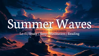 Summer Waves - Chill Lo-Fi & Synth for Relaxation | Beach Meditation Vibes