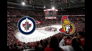 Winnipeg Jets vs Ottawa Senators. Feb.09, 2019. NHL 2018⁄19