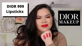 DIOR 999 Lipsticks 💄 Liquid, Matte and Satin finish.