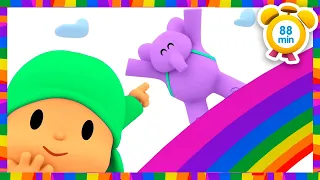 🌈 POCOYO ENGLISH - The 7 Colors of the Rainbow [88 min] Full Episodes |VIDEOS and CARTOONS for KIDS