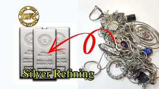 Step by Step Procedure to Refine Silver | How to Refine Silver Alloy | silver refining | method 1