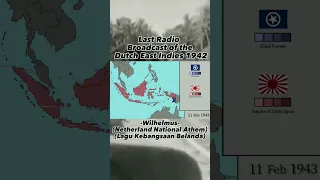 Last Radio Broadcast of the Dutch East Indies 1942 #history#Indonesia#japan#netherlands#shorts