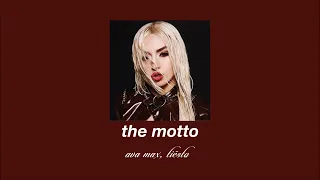 ava max, tiësto - the motto (slowed & reverb)