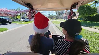 Emily a conduzir a avó Cecilia no Carro de golf. 12-22-21