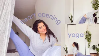 💖 Self Love Yoga Flow WITH MEDITATION Heart Opening Yoga for Better Posture | Valentine's Day Flow