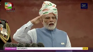 PM Modi unfurls the Indian Flag at the Red Fort on India's 76th Independence Day