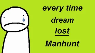 #Minecraft | Every Time Dream Lost Manhunt Against the Hunters | MUST SEE