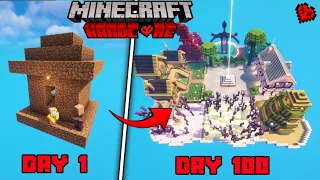 I Survived 100 Days on Single Dirt House Only World in Minecraft (Hindi)