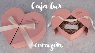 Hice esta caja lux en forma de corazón ♡ Acompáñame a hacer esta cajita| Erandy Paz