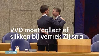 Premier Rutte troost emotionele Zijlstra met knuffel - RTL NIEUWS